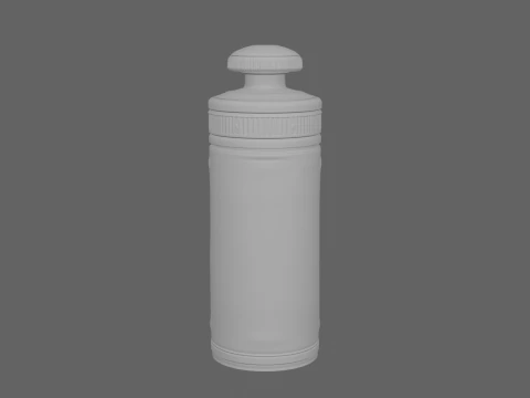 3D Transparent Felt-Lined Pneumatic Tube Banking Communication 3D Model