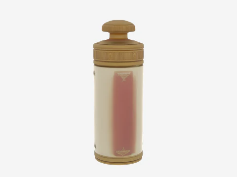 3D Transparent Felt-Lined Pneumatic Tube Banking Communication 3D Model