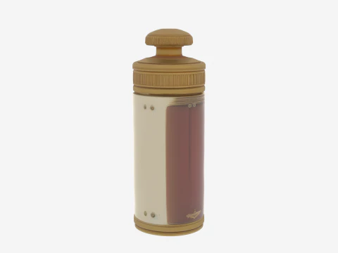 3D Transparent Felt-Lined Pneumatic Tube Banking Communication 3D Model