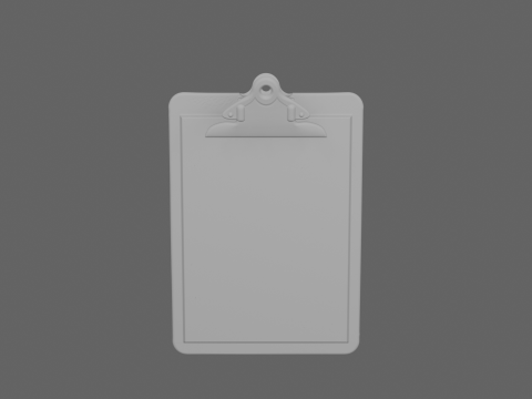 Schowek 3D skarbca bankowego Metalowy klips i dzienniki transakcji Model 3D