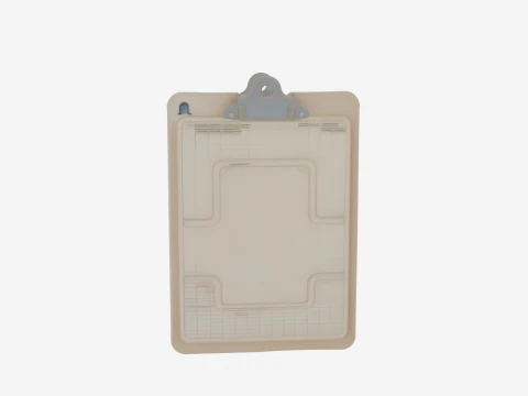 3डी बैंक वॉल्ट इन्वेंटरी क्लिपबोर्ड मेटल क्लिप और लेनदेन लॉग 3D मॉडल