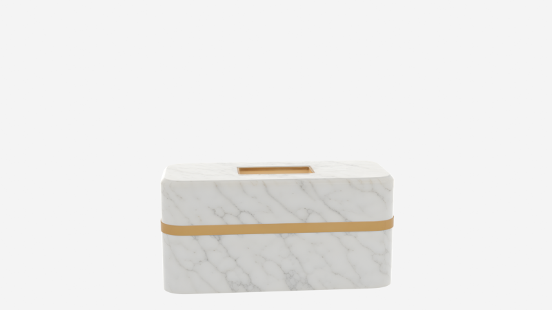 Slot integrato per bancone bancario in marmo 3D con finiture in ottone Modello 3D .c4d .max .obj .3ds .fbx .stl .blend 