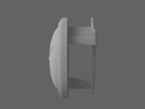 Detailed Classic Brass Bank Lobby Clock Pendulum And Wall 3D Model