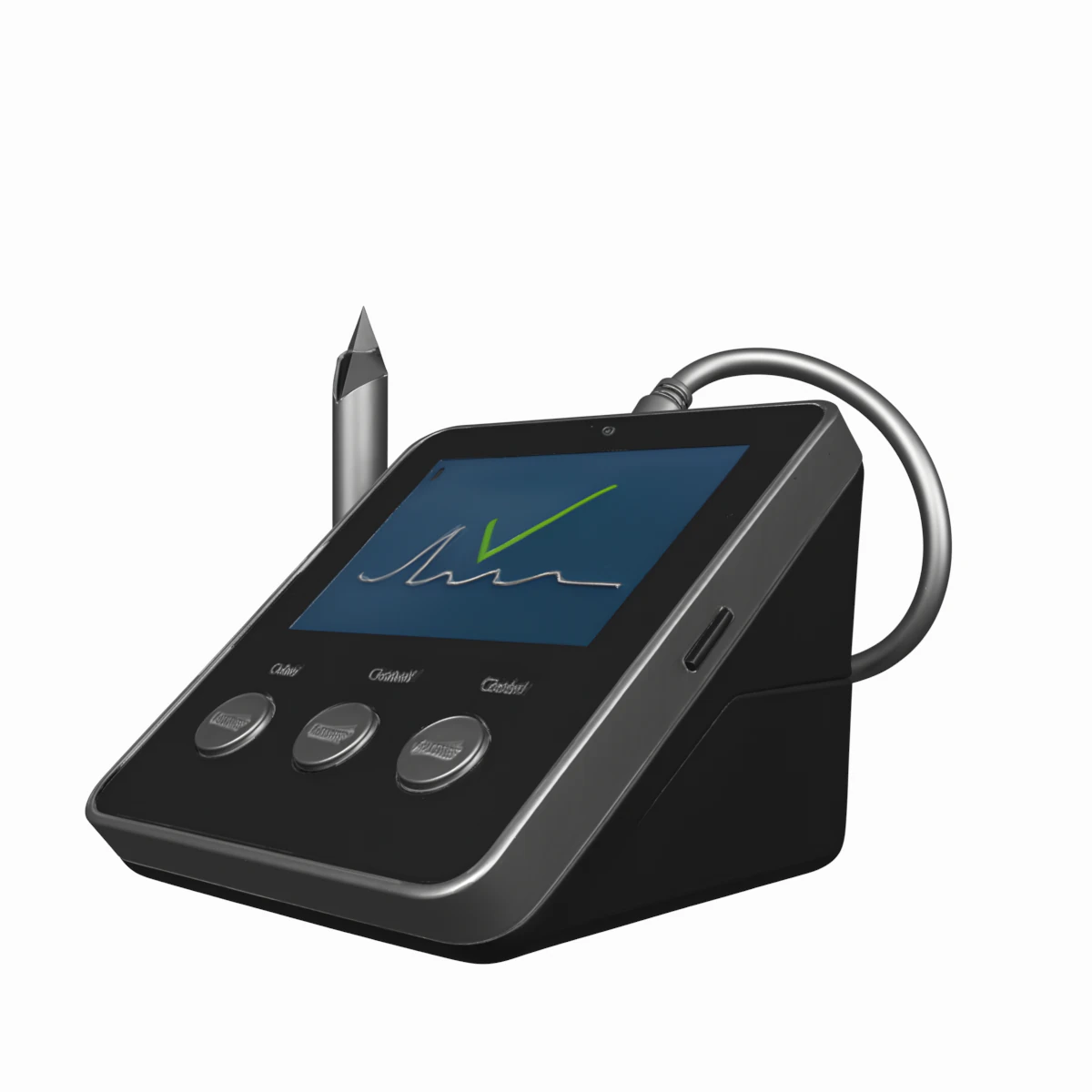 Nowoczesny elektroniczny wyświetlacz LCD 3D dla bankowości cyfrowej Model 3D .c4d .max .obj .3ds .fbx .stl .blend 