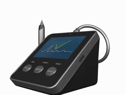Modernes 3D-Elektronik-Pad-LCD-Display für digitales Banking 3D Modell