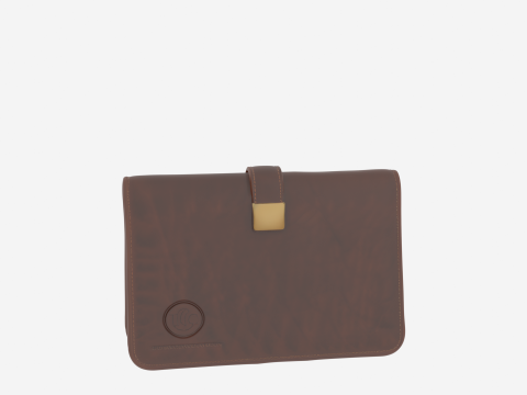 Wysokiej jakości skórzana okładka na książeczkę czekową Model 3D