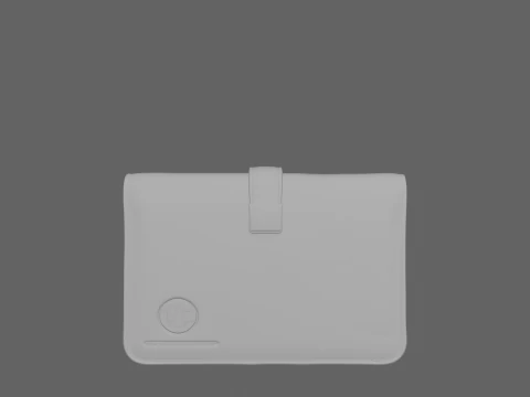 Premium Leather Checkbook Cover 3D Model