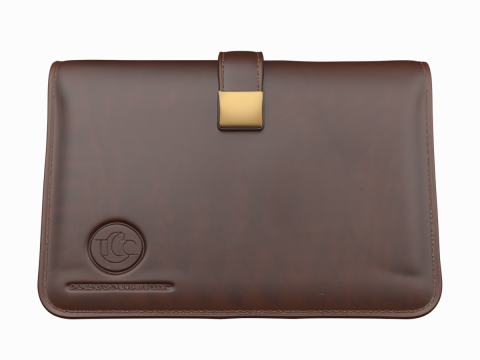 Wysokiej jakości skórzana okładka na książeczkę czekową Model 3D