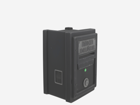 Banque industrielle en acier renforcé et sécurisé, modèle 3D Modèle 3D