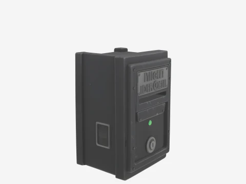 3D Industrial Heavy-Duty Secure Reinforced Steel Bank 3D Model