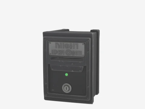 3D Industrial Heavy-Duty Secure Reinforced Steel Bank 3D Model
