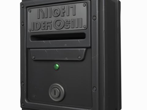 3D Industrial Heavy-Duty Secure Reinforced Steel Bank 3D Model