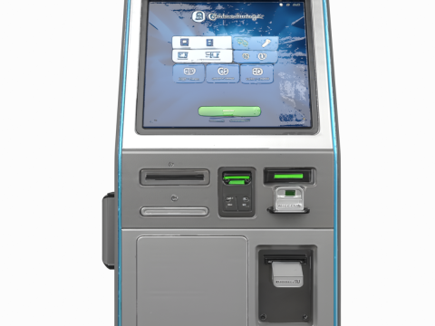 Conception complexe du terminal de kiosque bancaire 3D moderne Modèle 3D
