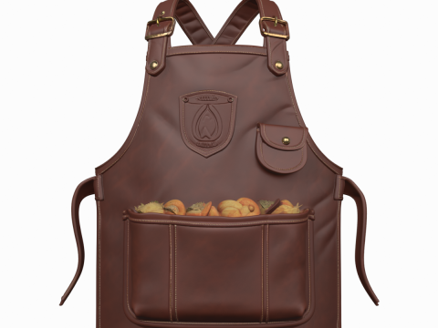 Mastercrafted 3D of Premium Leather Bankers Apron Coin 3D Model
