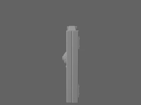 Professional 3D Bank Vault Security Gate Model Four Views 3D Model