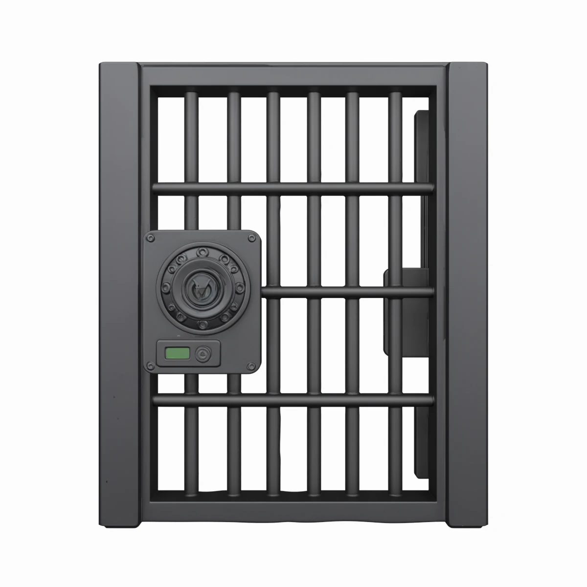 Professional 3D Bank Vault Security Gate Model Four Views 3D Model .c4d .max .obj .3ds .fbx .stl .blend 