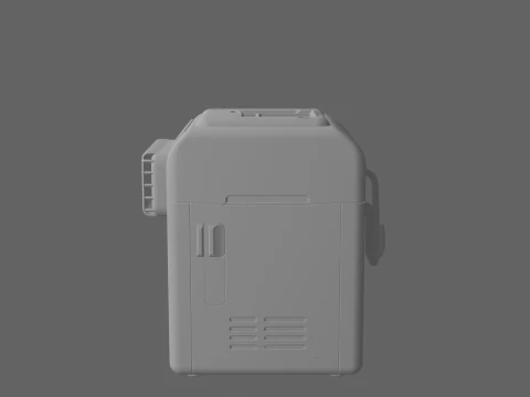 Professional 3D of Commercial Security Document Shredder Device 3D Model