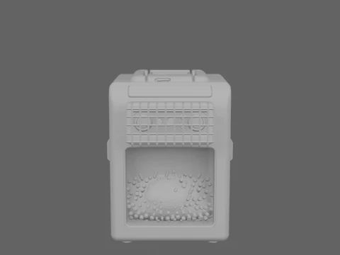Professional 3D of Commercial Security Document Shredder Device 3D Model