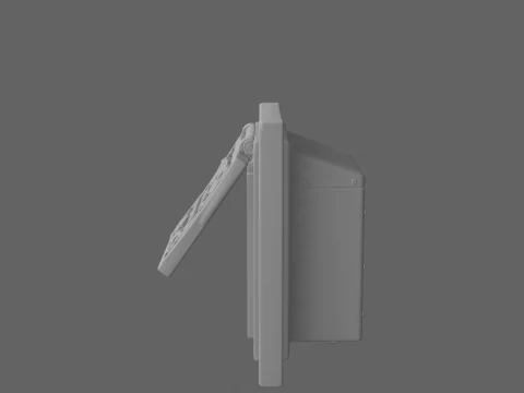 Decorative Brass Bank Mail Slot 3D Flap Collection Box 3D Model
