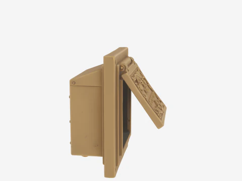 Decorative Brass Bank Mail Slot 3D Flap Collection Box 3D Model