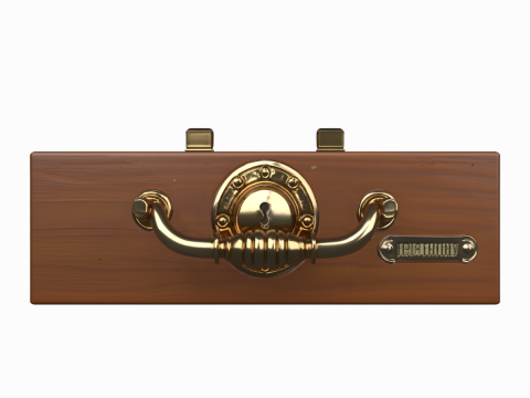 Penyimpanan dan Kunci Laci Teller Bank Profesional 3D Model 3D