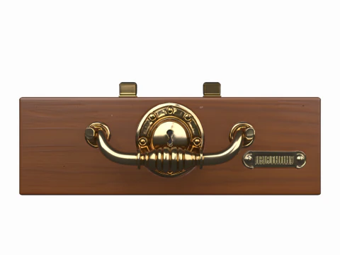 3D Profesyonel Banka Veznesi &Ccedil;ekmecesi Nakit Saklama ve Kilit 3D Model