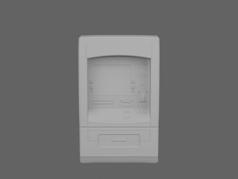 3D van geavanceerde ATM-beveiligingsfuncties Anti-skimming-technologie 3D Model