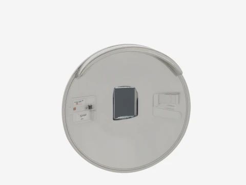 Detailed 3D of Bank Security Convex Mirror Adjustable Bracket 3D Model