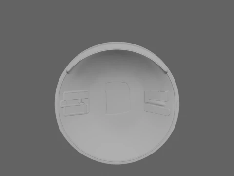Detailed 3D of Bank Security Convex Mirror Adjustable Bracket 3D Model