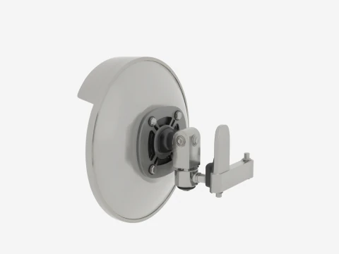 Detailed 3D of Bank Security Convex Mirror Adjustable Bracket 3D Model