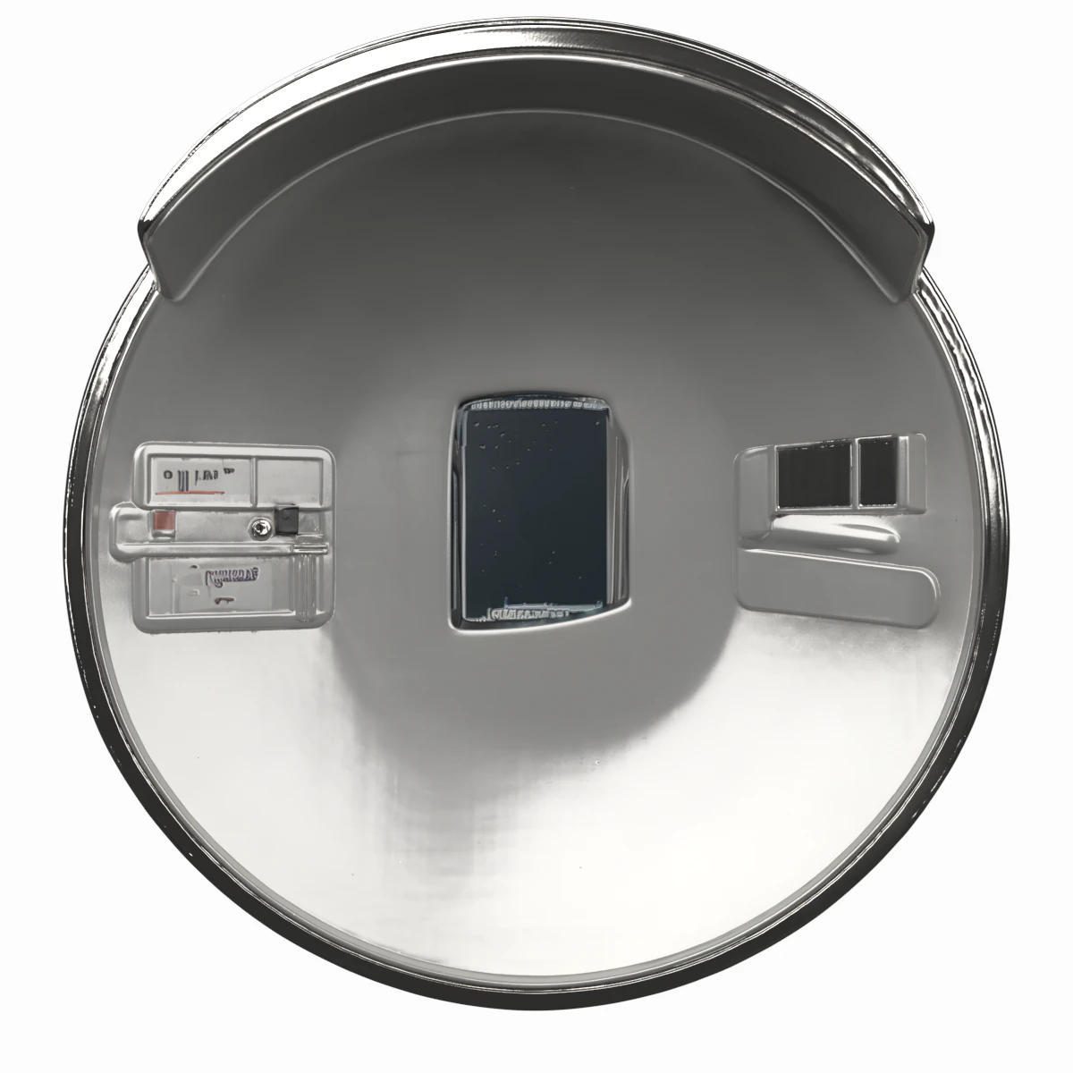 Detailed 3D of Bank Security Convex Mirror Adjustable Bracket 3D Model .c4d .max .obj .3ds .fbx .stl .blend 