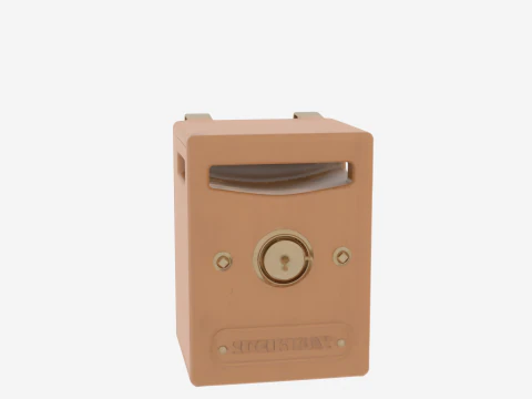 Realistic 3D Wall Mounted Suggestion Box Model 3D Model