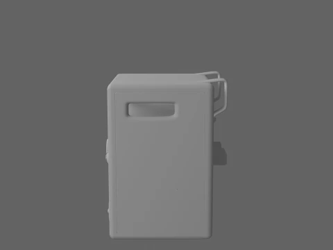 Realistic 3D Wall Mounted Suggestion Box Model 3D Model