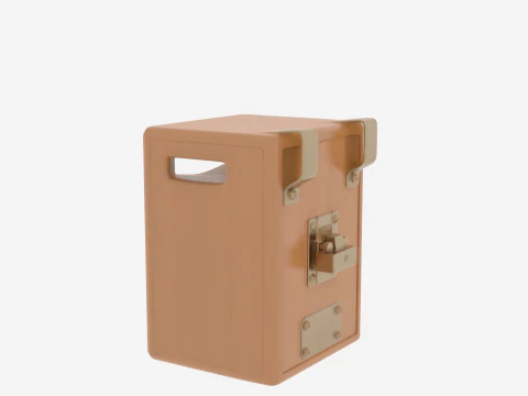 Realistic 3D Wall Mounted Suggestion Box Model 3D Model