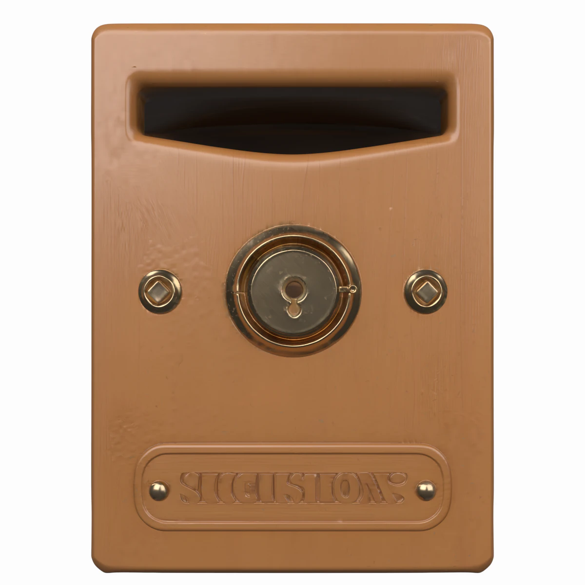 Realistic 3D Wall Mounted Suggestion Box Model 3D Model .c4d .max .obj .3ds .fbx .stl .blend