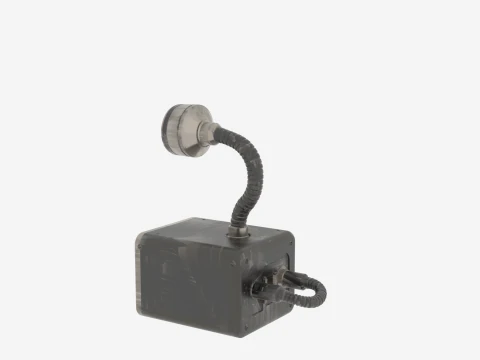 Bras de microphone &agrave; col de cygne pour syst&egrave;me de communication de caissier de banque mod&egrave;le 3D Modèle 3D