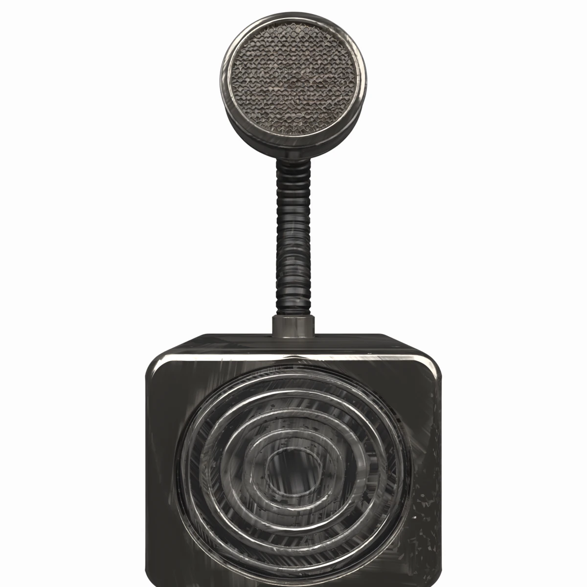 Bras de microphone &agrave; col de cygne pour syst&egrave;me de communication de caissier de banque mod&egrave;le 3D Modèle 3D .c4d .max .obj .3ds .fbx .stl .blend 