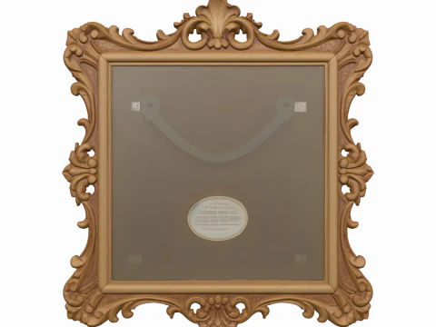 Molde requintado da porca jovem do quadro do certificado da obrigação bancária do vintage 3D Modelo 3D