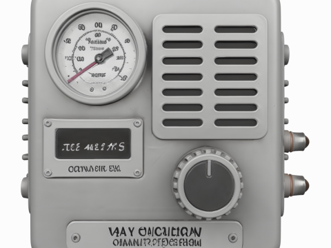 Misuratore di precisione professionale dell'unità di controllo dell'umidità del caveau di una banca 3D Modello 3D