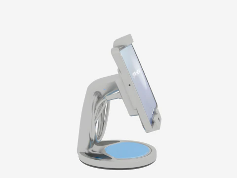 Modern 3D Banking Tablet Stand Adjustable Angle Charging Port 3D Model