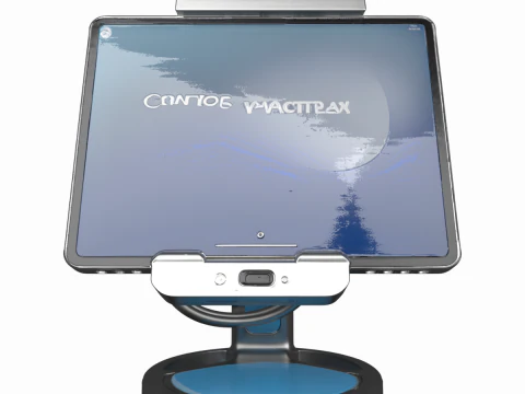Modern 3D Banking Tablet Stand Adjustable Angle Charging Port 3D Model