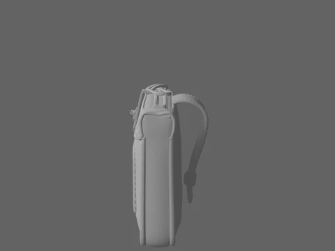 Premium 3D Security Key Pouch Model for Personnel 3D Model
