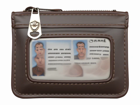 Premium 3D-beveiligingssleutelzakje voor personeel 3D Model