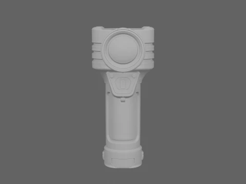 3D Security Vault Inspection Flashlight Heavy-Duty 3D Model