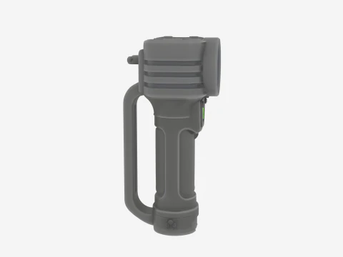 3D Security Vault Inspection Flashlight Heavy-Duty 3D Model