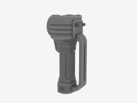 3D Security Vault Inspection Flashlight Heavy-Duty 3D Model