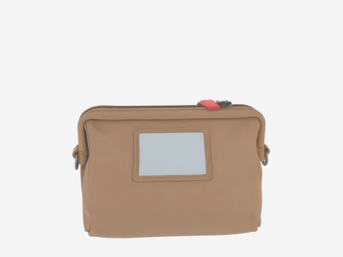 3D Premium Secure Leather Cash Transport Banking Deposit Bag 3D Model