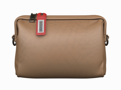 3D Premium Bezpieczna skórzana torba do transportu gotówki Model 3D