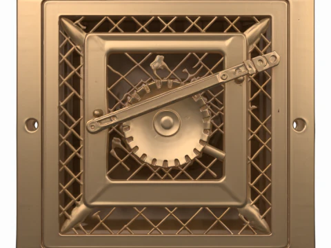 Регульовані вентиляційні решітки та захисна сітка 3D Модель