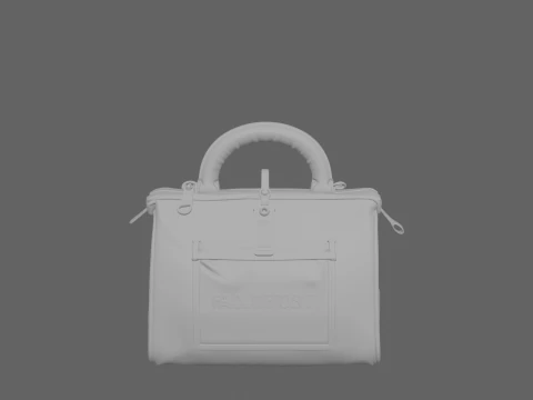 3D Leather Bank Deposit Bag Tamper-Evident Security Features 3D Model